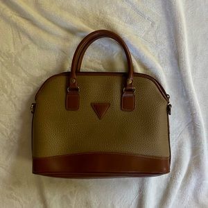 Guess Vintage Black and Brown Handbag